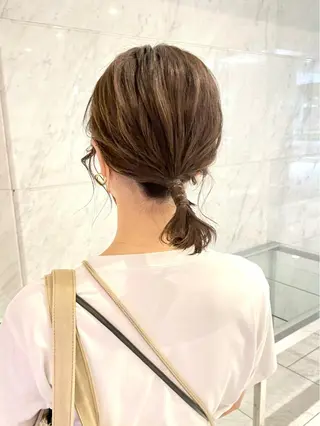 ミディアム ヘアアレンジ ヘアセット ✴︎Mai✴︎銀座のヘアスタイル