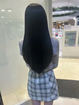 ロング パーマ 艶質改善/縮毛矯正 ササキナツミのヘアスタイル