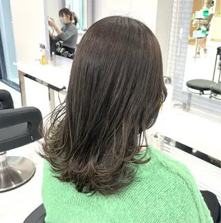 カラー 💗ツヤ髪💗透け感 💗ブリーチなし💗のヘアスタイル