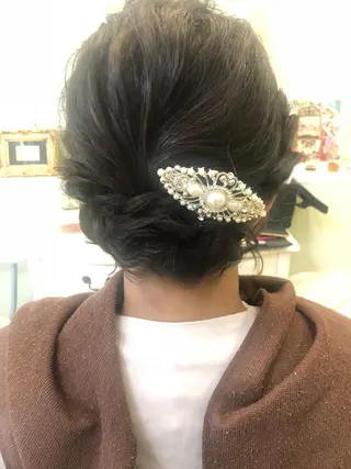 ショート ヘアアレンジ 小顔美肌&ヘアメイク 丸山紗來のエステ・リラクイメージ