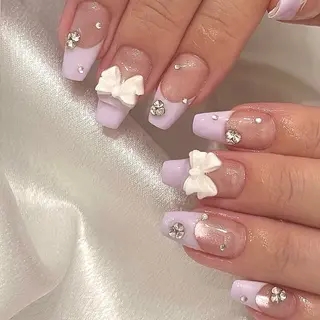 ネイル シュシュ 🎀 girly nailのネイルデザイン