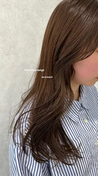 ロング カラー v-lab studio所属・韓国レイヤーカット/ 艶カラー/ noaのヘアスタイル