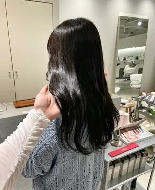 ロング カラー 林 千聖のヘアスタイル