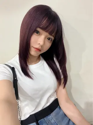 セミロング 個室　髪質改善　Emily所属・髪質改善✨韓国ヘア ✨yugiのヘアスタイル