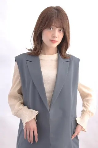 ミディアム カラー 自由が丘×似合わせ ディレクター枦山大将のヘアスタイル