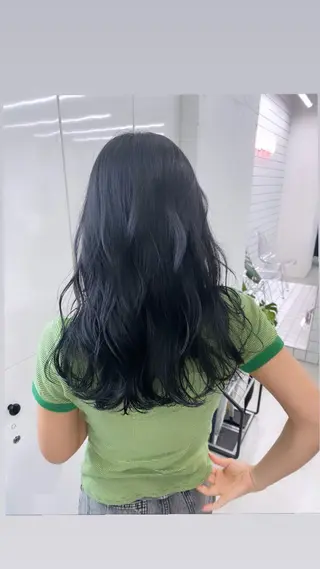 セミロング カラー ヘアアレンジ 夕羽夢🍓矢場/ 透明感カラーのヘアスタイル