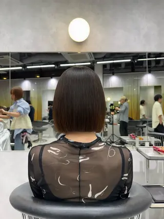 ショート 縮毛矯正×ボブ美容師 /飯田 輝のヘアスタイル