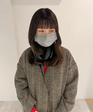 セミロング io濱川 遥のヘアスタイル