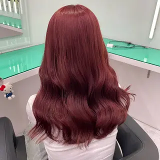 セミロング カラー 大人っぽ♡上品な暖色 ♡ブリーチなし♡のヘアスタイル