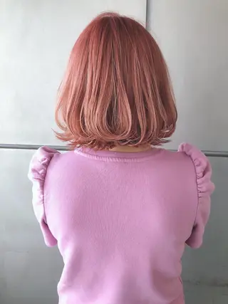 ミディアム カラー ヘアアレンジ 女性が憧れる ショート/角田愛和のヘアスタイル