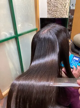 ロング カラー katae sayoriのヘアスタイル