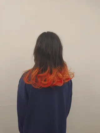 ミディアム インヘアー/美容院 /下伊福店/﨑山瑠依のヘアスタイル