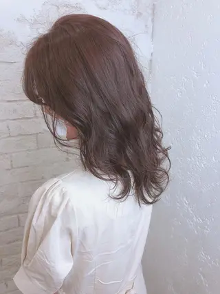 ミディアム カラー ️🩵透明感カラー Yūka🩵のヘアスタイル