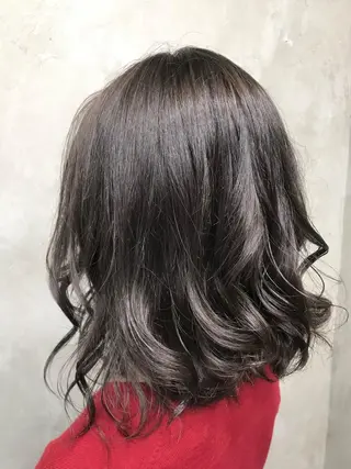 ミディアム カラー パーマ 🌈髪質改善💕 縮毛矯正✨青木まで✨のヘアスタイル