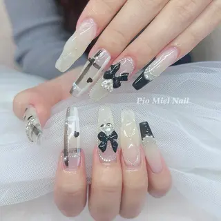 ネイル momo 長さだしのネイルデザイン