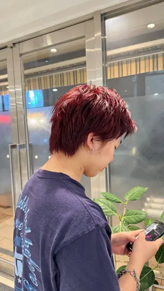 ミディアム 高円寺/艶カラー/ レイヤーカットのヘアスタイル