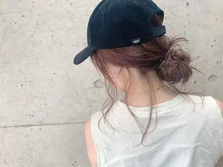 ミディアム カラー ヘアアレンジ EMANON天神所属・Hitomi Ezakiのヘアスタイル