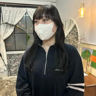 セミロング 問屋町chapter 日笠快生のヘアスタイル