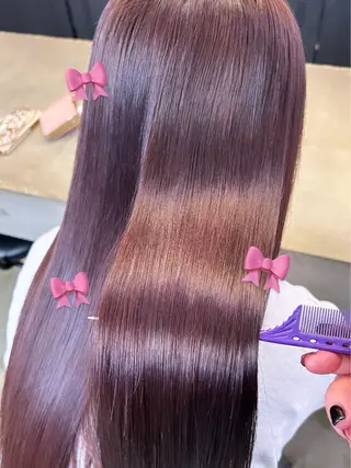 ロング カラー ヘアアレンジ 🎀暖色カラー🎀 ♡yurika♡のヘアスタイル