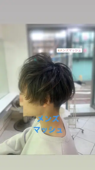 ミディアム カラー パーマ メンズ ～増田 勇輝～のヘアスタイル