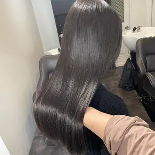 セミロング カラー 髪質改善 Noe心斎橋店のヘアスタイル