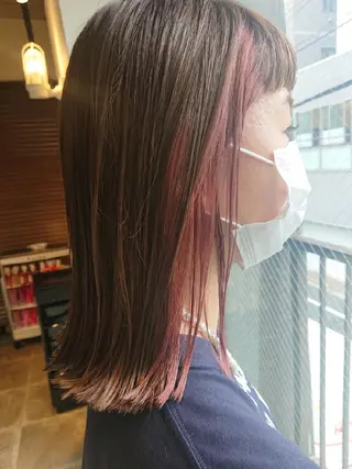 セミロング alushe 岡 陽子のヘアスタイル