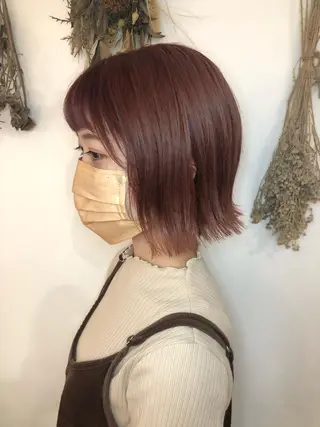ショート カラー レイヤー/お顔まわり 暖色カラー🍑Amiのその他イメージ