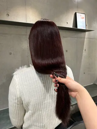ロング カラー ヘアアレンジ 🍎艶モテカラー🍎 カリンのヘアスタイル