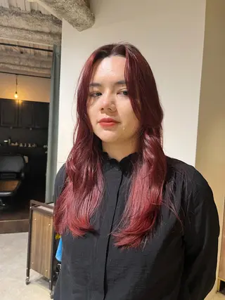 カラー 🍒暖色カラー🍒 ueno aiのヘアスタイル