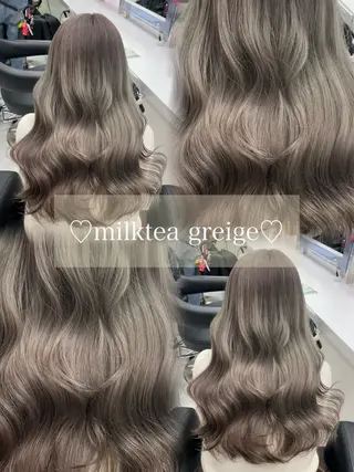ロング カラー 透ける透明感カラー 🩶shiho🩶のヘアスタイル
