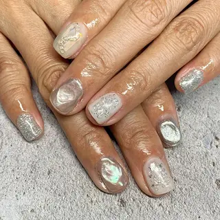 ショート カラー ネイル -yuu-所属・Lino ﾟのネイルデザイン