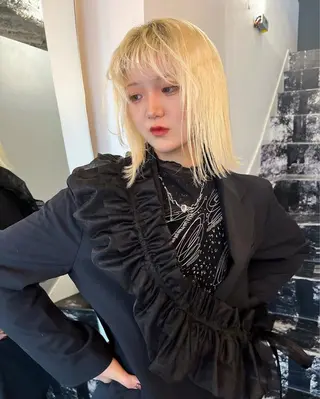 ミディアム カラー カラー/原宿 /レンタのヘアスタイル