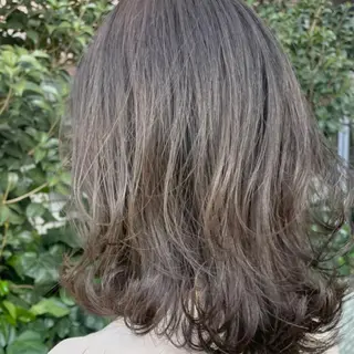 ミディアム カラー 山本 陸央のヘアスタイル