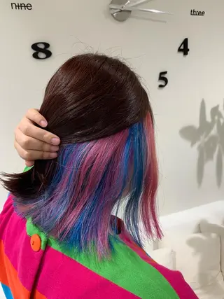 ミディアム カラー 松吉 純平のヘアスタイル