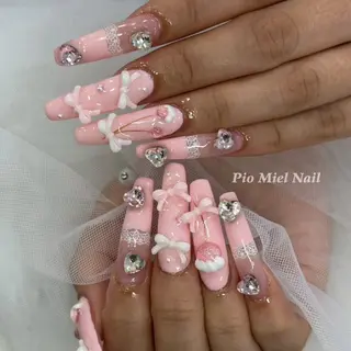 ネイル momo 長さだしのネイルデザイン