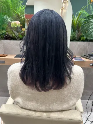 ミディアム カラー 桑原 りゆのヘアスタイル