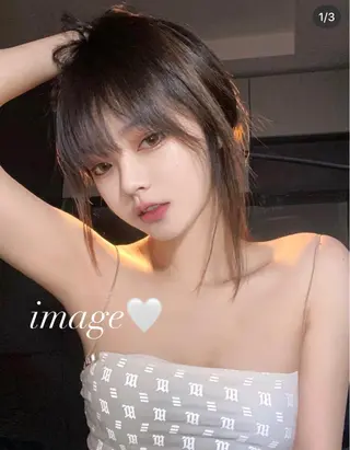 ロング 🐈‍⬛韓国ヘア カノン♥️のヘアスタイル