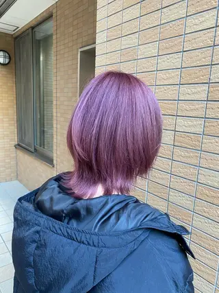 ミディアム カラー 髪質改善 ヒデのヘアスタイル