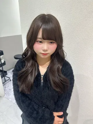 セミロング カラー 🪞個室サロン/韓国 艶髪/keito🪞のヘアスタイル
