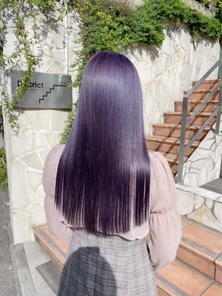 セミロング カラー ✨ハイトーン指名No .1✨MORIOのヘアスタイル