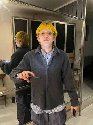 ショート カラー メンズ ボブカット 🦎Raitoのヘアスタイル