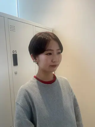 ショート カラー ボブ/ベージュ/ パーマ🪿近森ゆいのヘアスタイル