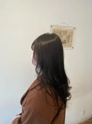 ミディアム カラー わかばやし ゆうこのヘアスタイル