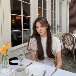 カラー 🤍ベージュ/透明感 韓国ヘア/まりん🤍のヘアスタイル