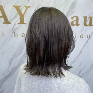 ミディアム カラー 小森 永のヘアスタイル