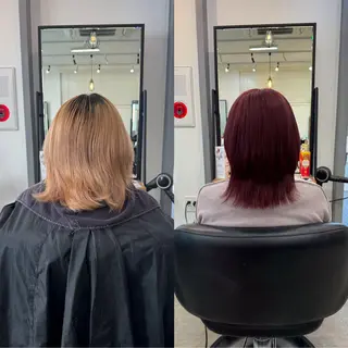 ショート カラー 髙橋 李里亜のヘアスタイル