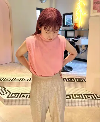 ミディアム カラー 丹治 一輝ボブ/ショートのヘアスタイル