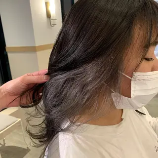 セミロング カラー 中島 直哉のヘアスタイル