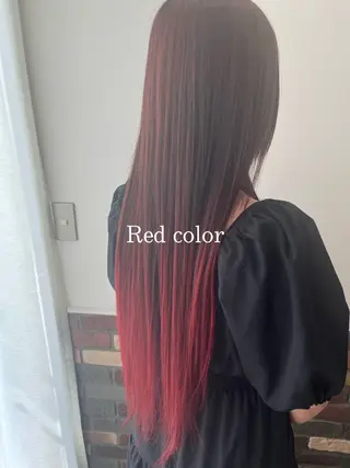 ロング カラー ボブ🍊暖色カラー 浅草【Bob美容師】のヘアスタイル