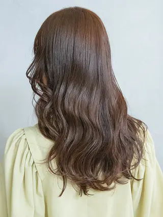 ロング カラー 大人レイヤー& 透明感カラー💄のヘアスタイル